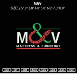 Mnv Embroidery File 6 sizes