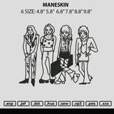 Maneskin Embroidery File 6 sizes