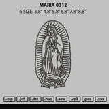 Maria 0312 Embroidery File 6 sizes