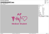 Medical S Embroidery File 6 sizes