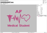 Medical S Embroidery File 6 sizes