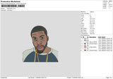 Meek Mill Embroidery File 6 sizes