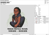 Melanie Embroidery File 6 sizes