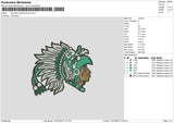 Mu School Embroidery File 6 sizes