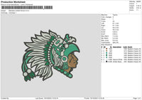 Mu School Embroidery File 6 sizes