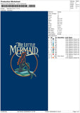 Mermaid Circle V1 Embroidery File 6 sizes