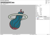 Miami Heat L Embroidery File 6 sizes