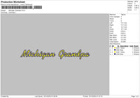 Grandpa Text Embroidery File 6 sizes