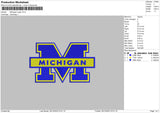 Michigan02 Embroidery File 6 sizes