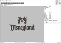 Mickey Minnie D Embroidery File 6 sizes