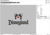 Mickey Minnie D Embroidery File 6 sizes