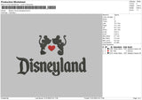 Mickey Minnie D Embroidery File 6 sizes