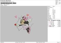 Minniecupid 01 Embroidery File 6 sizes