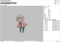 Mirai K Embroidery File 6 sizes