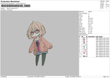 Mirai K Embroidery File 6 sizes