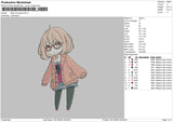 Mirai K Embroidery File 6 sizes