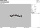 Motherhead Text Embroidery File 6 sizes