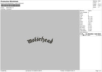 Motherhead Text Embroidery File 6 sizes