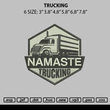 Trucking Embroidery File 6 sizes