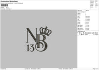 NB Embroidery File 6 sizes