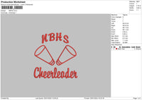 Cheerleader0301 Embroidery File 6 sizes