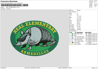 Neal E Embroidery File 6 sizes