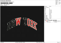 NEW YORK Embroidery