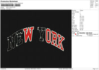 NEW YORK Embroidery