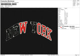 NEW YORK Embroidery