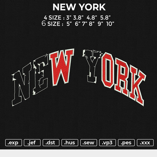 NEW YORK Embroidery