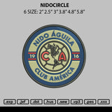 Nidocircle Embroidery File 6 sizes