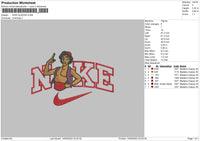 Nike Aladdin Embroidery File 6 sizes