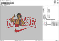 Nike Aladdin Embroidery File 6 sizes