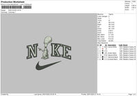 Nike Alien 02 Embroidery File 6 sizes