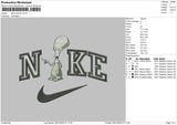 Nike Alien 02 Embroidery File 6 sizes