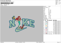 Nike Ariel 23 Embroidery File 6 sizes