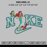 Nike Ariel 23 Embroidery File 6 sizes