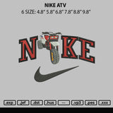 Nike Atv Embroidery File 6 sizes