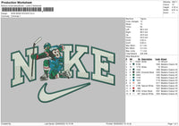 Nike Base Embroidery File 6 sizes