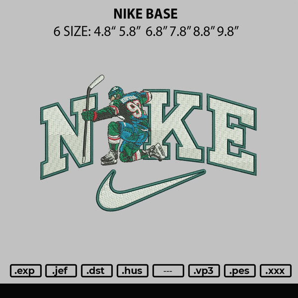 Nike Base Embroidery File 6 sizes