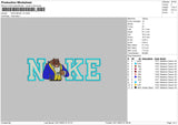 Nike Beast V2 Embroidery File 6 sizes