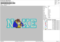 Nike Beast V2 Embroidery File 6 sizes