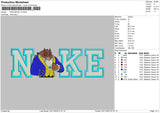 Nike Beast V2 Embroidery File 6 sizes