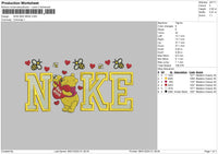 Nike Bee 0801 Embroidery File 6 sizes