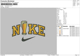 Nike Beer Embroidery File 6 sizes