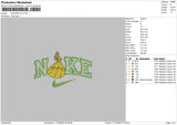 Nike Belle Embroidery File 6 sizes