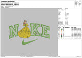 Nike Belle Embroidery File 6 sizes