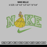 Nike Belle Embroidery File 6 sizes