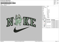 Nike Bluey V3 Embroidery File 6 sizes