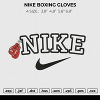 NIKE BOXING GLOVES Embroidery